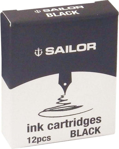 Sailor Black - Fountain Pen Ink Cartridges