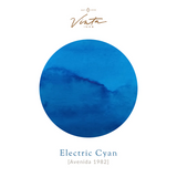 Vinta Inks Electric Cyan [Avenida 1982] - 30 mL Bottled Fountain Pen Ink