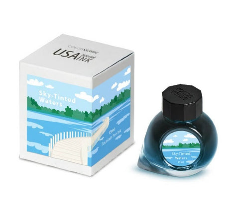 Colorverse Sky-Tinted Waters - 15 mL Bottled Fountain Pen Ink
