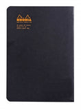 Rhodia Classic Staplebound Notebook Black (6 x 8.25") - Lined