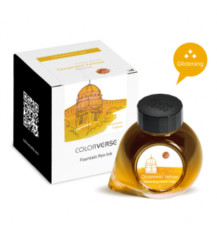 Colorverse Project Series No 008 Ornament Yellow Glistening - 65 mL Bottled Ink