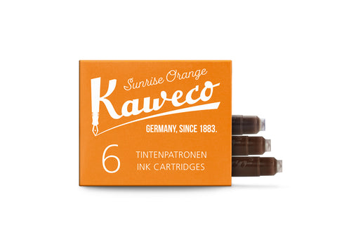 Kaweco Sunrise Orange Ink Cartridges (6)