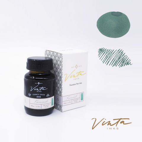 Vinta Inks Summer Green [Karnival 1908] - 30 mL bottled ink
